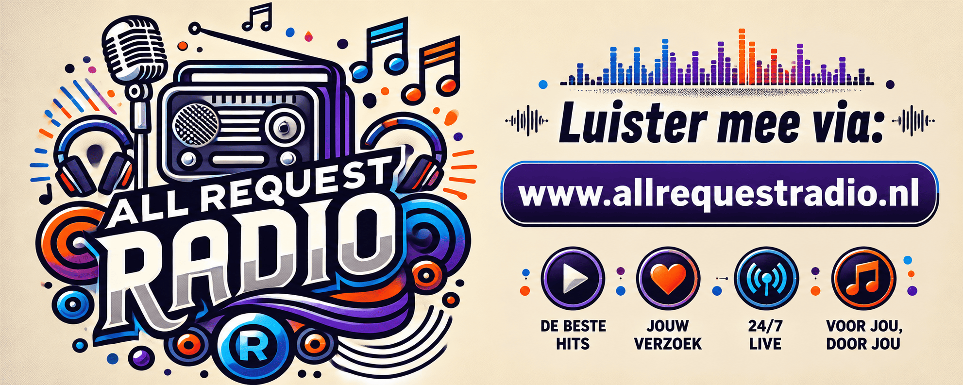Het radiostation met alleen maar requests. 24/7 All Request Radio